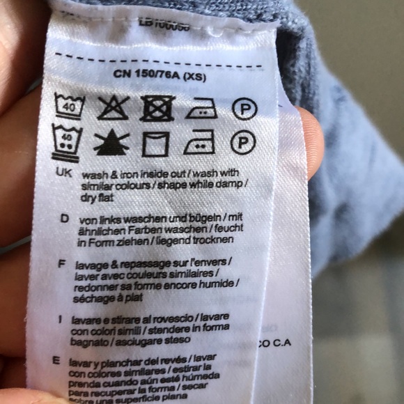 100% Cotton Long Dusty Blue Cardigan - Picture 3 of 11